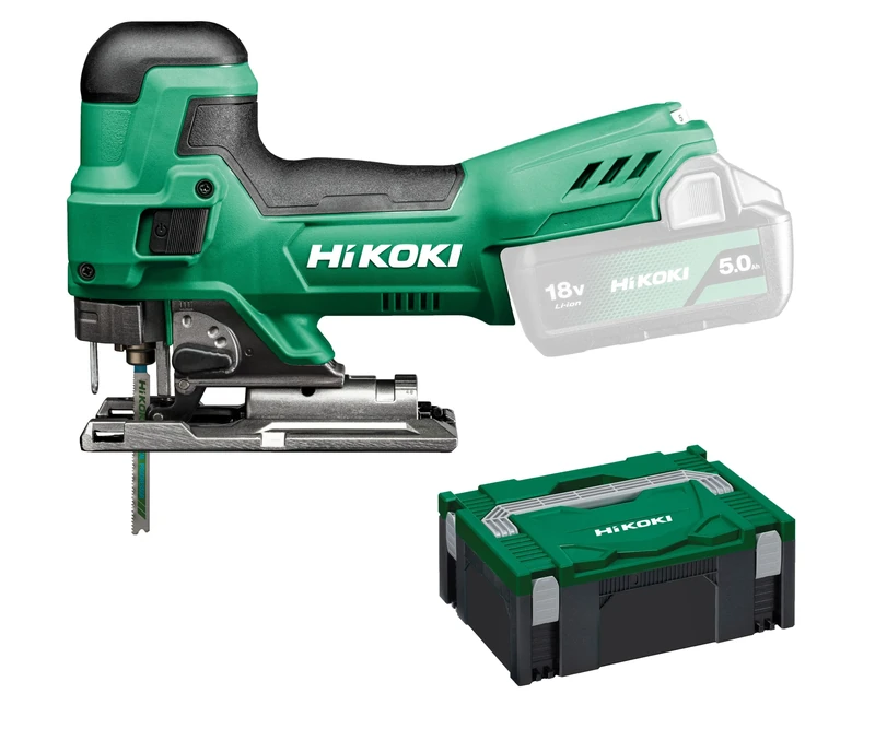 HiKOKI CJ18DBW2Z 18V Cordless jig Saw with Barrel Handle and 135 mm Cutting Capacity for Accurate cuts, Body only with case