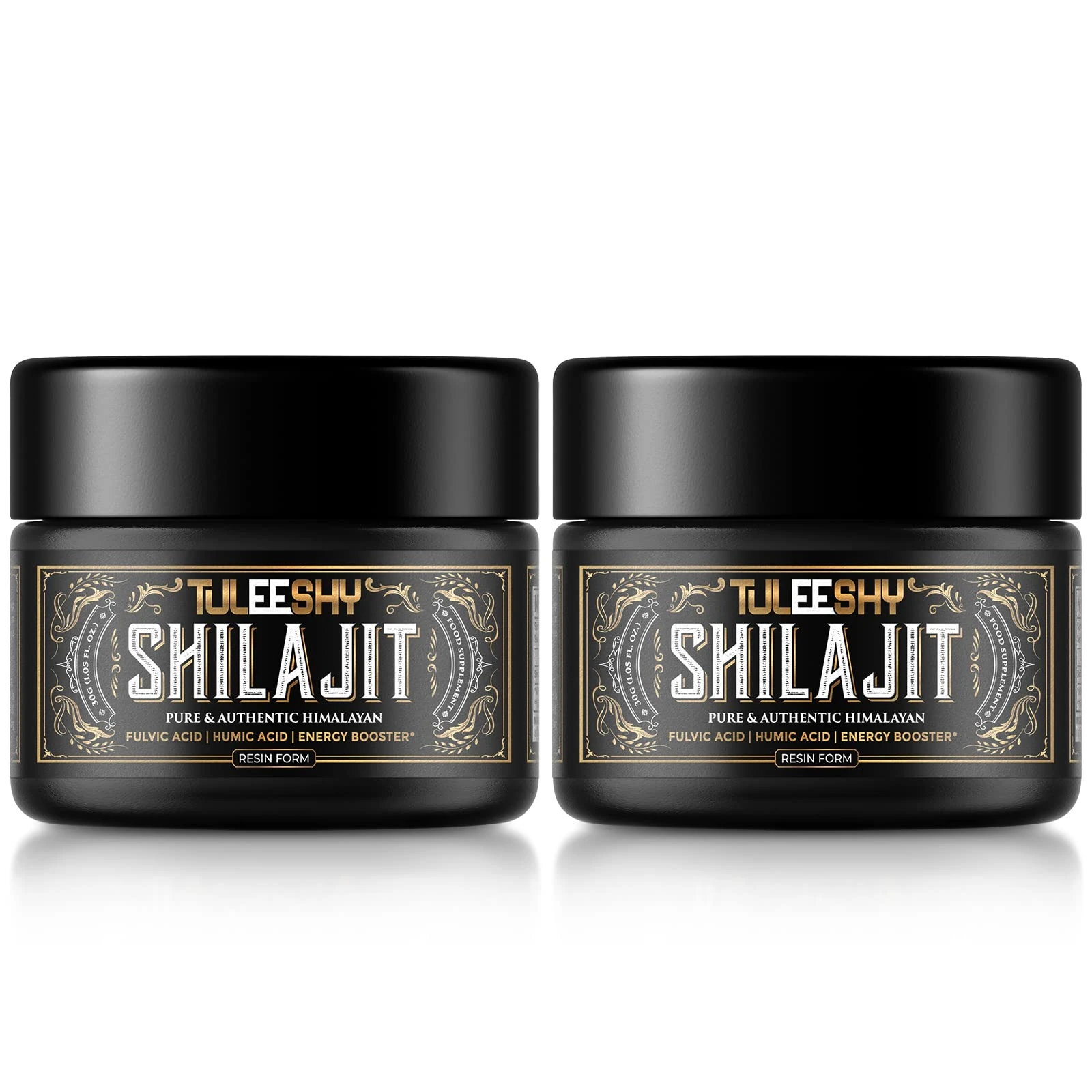 Shilajit Himalayan Shilajit Resin 30g - 100% Pure Shilajit with Fulvic Acid, Trace Minerals & Natural Compounds, Sourced from The Himalayas (Pack of 2)