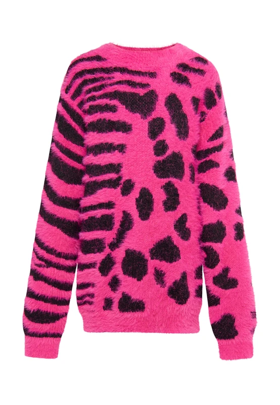 SASHIMA Girl's Strick Pullover Knitted Jumper, Pink, 122