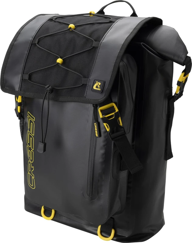 Cressi Venom Dry Backpack - Waterproof Bag/Backpack for Sports Activities, Black, 30 L, Unisex Adult