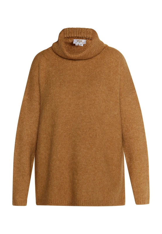 OSHA Women's Knitted Jumper, Camel, M/L