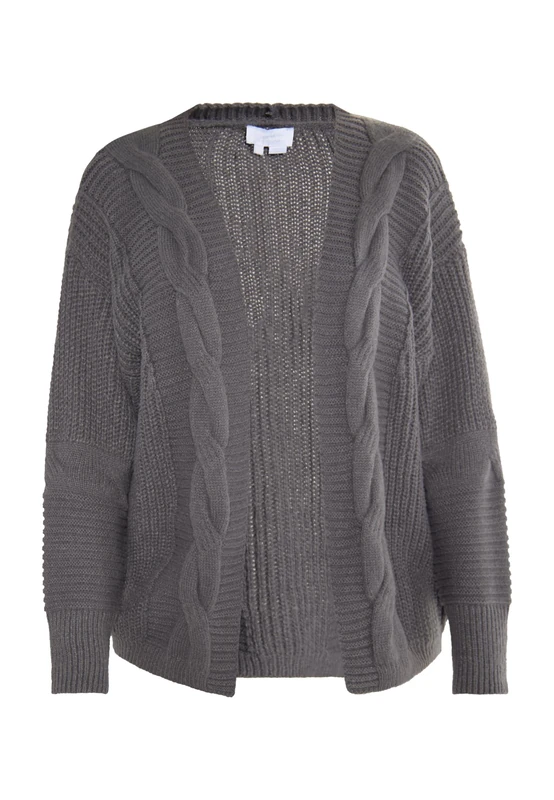 IMANE Women's Cardigan, Darkgray, XS/S