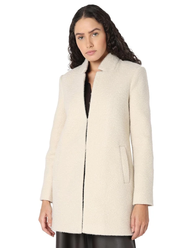 VERO MODA Women's Vmelitekatrine Jacket Noos, Oatmeal, M