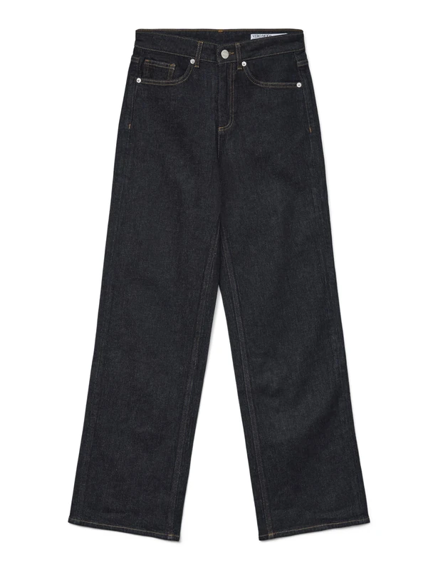 VERO MODA Women's Jeans, Dark Blue Denim/Detail: Rinse, 31W x 34L