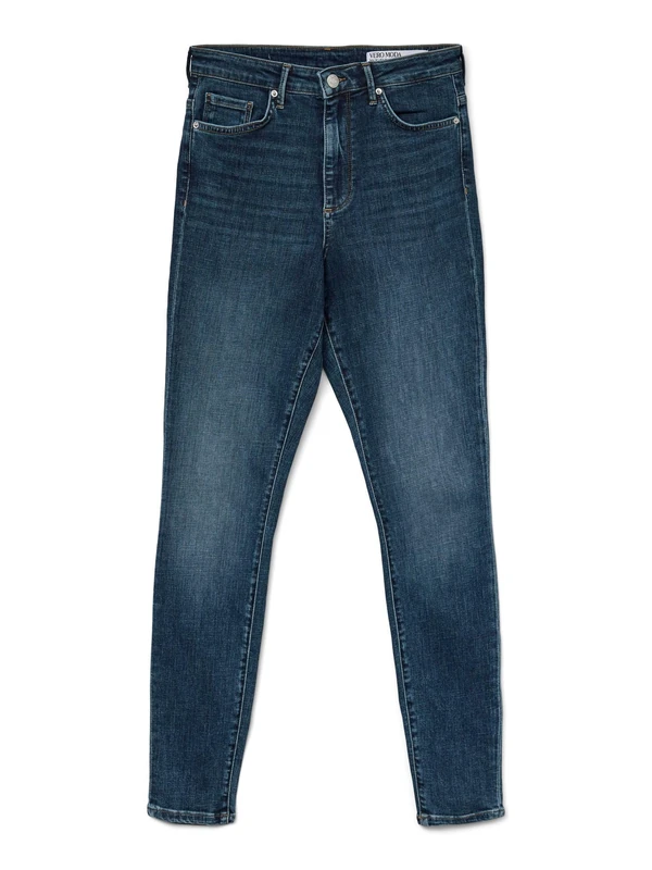 VERO MODA Women's Jeans, Dark Denim Blue, L / 32L