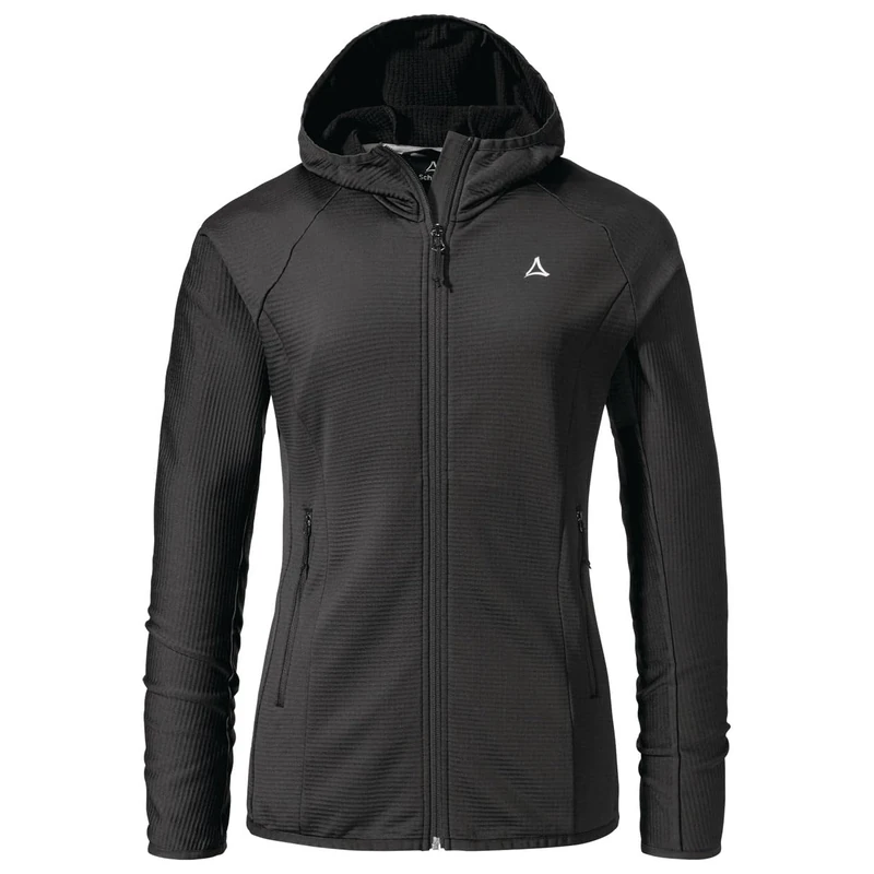 Schöffel Women's Fleece Hoody Style Cascata WMS Fleece Jacket with Hood Made of 2-Way Stretch, Warming Outdoor Jacket with 2 Outer Pockets Violet