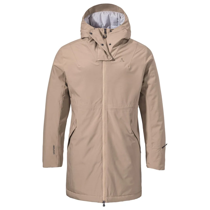 Schöffel Women's Ins Parka Style Crivat WMS Waterproof and Breathable Winter Jacket, Compressible, Lightweight Parka with Sustainable Padding