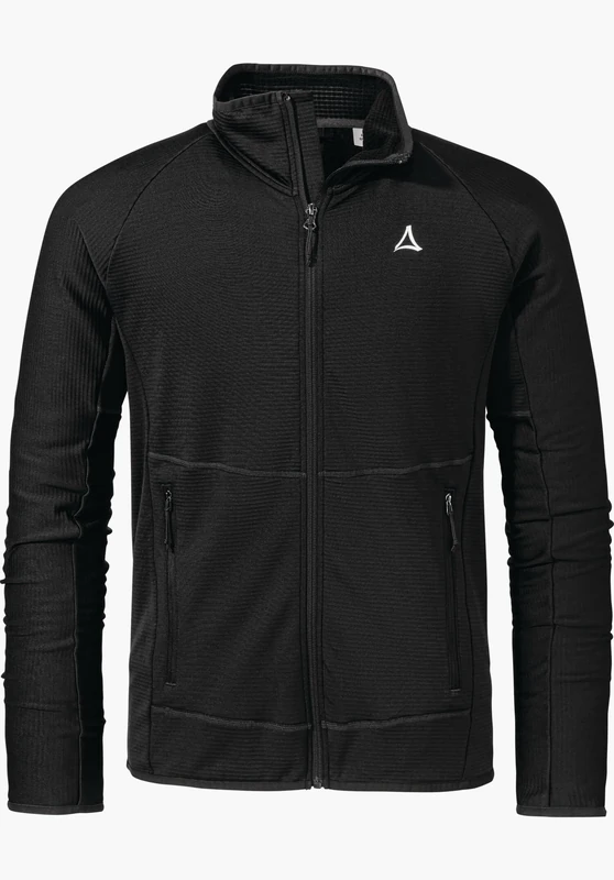 Schöffel Men's Fleece Jk Style Cascata MNS Lightweight Fleece Jacket with Stand-Up Collar Made of 2-Way Stretch, Warming Outdoor Jacket with 2 Outer Pockets