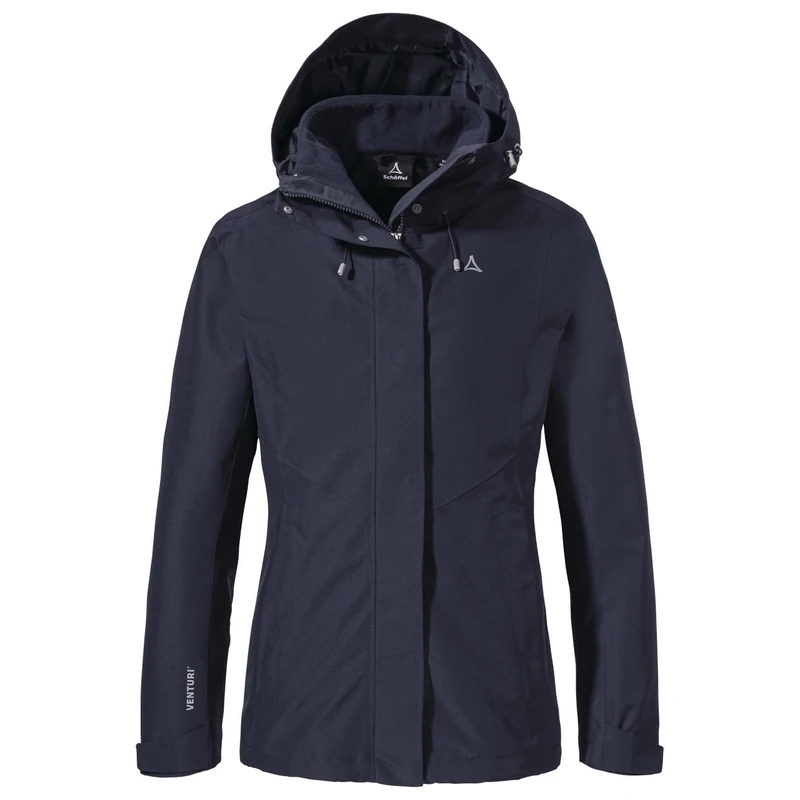 Schöffel Women's 3-in-1 Jacket Style Okere WMS, Blazer Navy, 52 (EU)