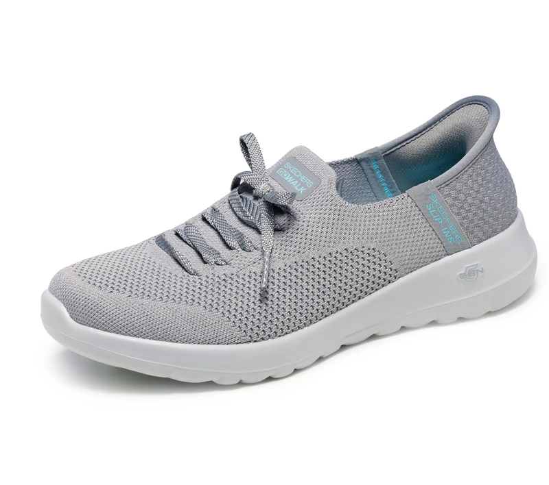 Skechers Women's GO Walk Joy Abby Slip-On, Gray, 8