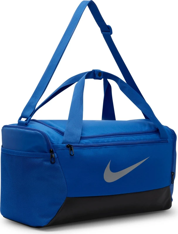Nike Brasilia DM3976-481 Sports Bag for Training (Small, 41 litres), GameRoyal/Black/Metallic Silver, One Size - Image 1
