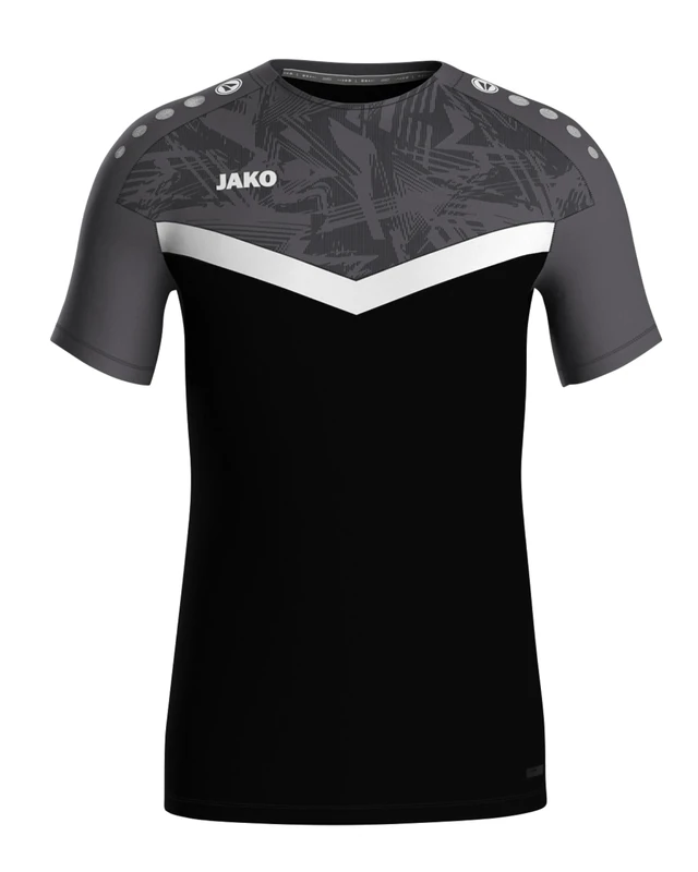 JAKO Unisex Children T-Shirt Iconic, Schwarz/Anthrazit, 164 (EU)