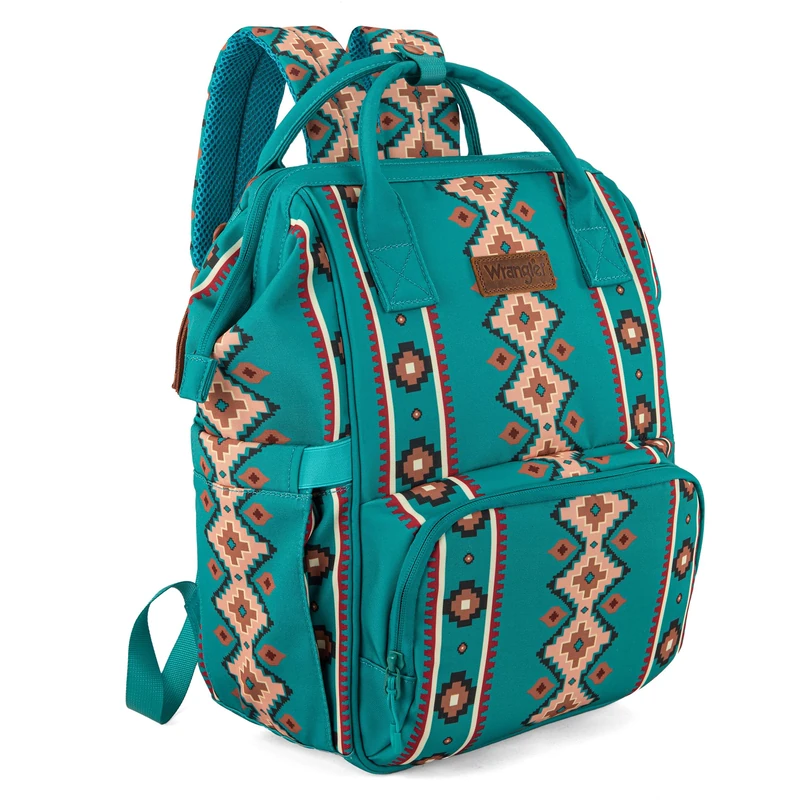 Montana West Wrangler Western Diaper Bag Backpack - Green - Image 1