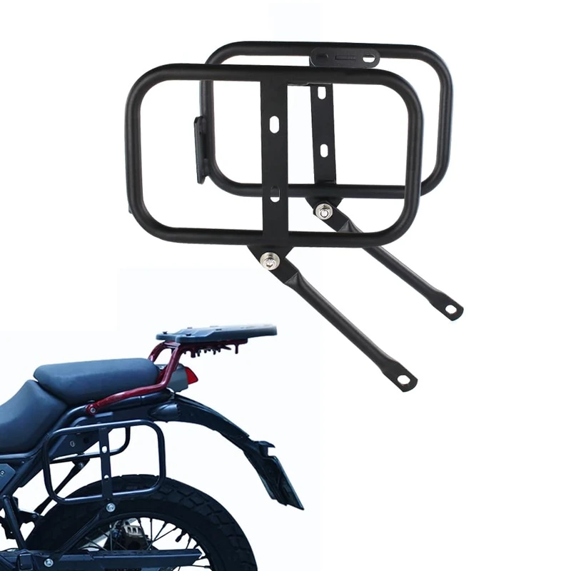 REARACE Saddlebag Support Racks Motorcycle Side Racks Compatible with Royal Enfield Himalayan 2018-2023, Scram 411 Himalayan 2023 Pannier Side Carrier Rack