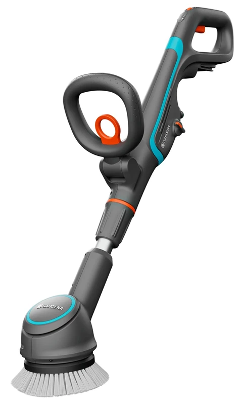 Gardena cordless multi-cleaner AquaBrush Compact 02/18V P4A solo: Battery-powered cleaning tool, wet cleaning of vertical surfaces in just one step, without rechargeable battery (14840-55)