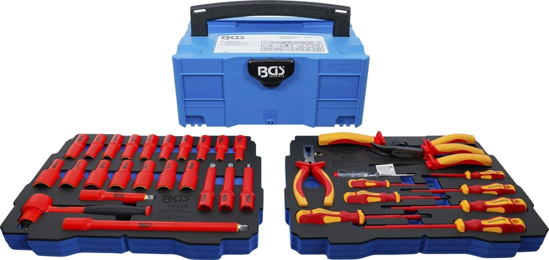 BGS 70230 | VDE Pliers, Screwdriver and Socket Set | BGS systainer® | 36-pcs.