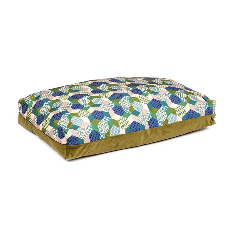 Danish Design Laura Ashley Thistle Patchwork with Thermal Filling Deluxe Duvet Dog/Puppy Bed Medium - Image 1