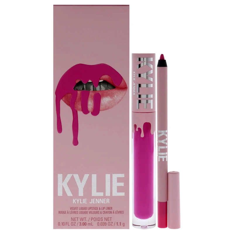 Kylie Cosmetics Velvet Lip Kit - 306 Say No More For Women 2 Pc 0.10oz Velvet Liquid Lipstick, 0.039oz Lip Liner