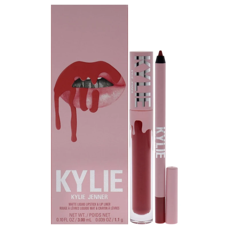 Kylie Cosmetics Matte Lip Kit - 500 Kristen For Women 2 Pc 0.10oz Matte Liquid Lipstick, 0.039oz Lip Liner