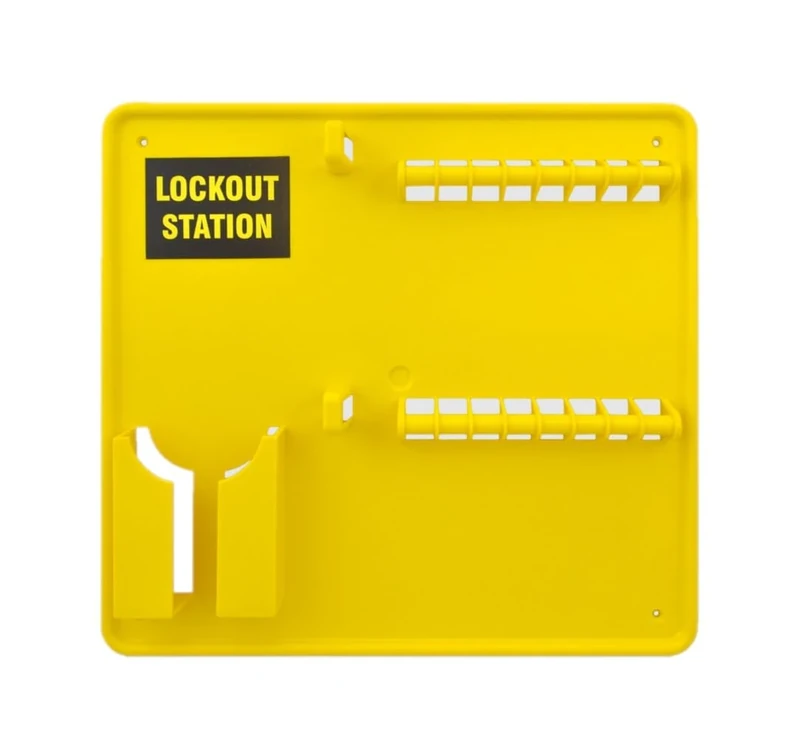 Lockout Tagout Station Board Holds Up To 16 Pieces Complete With Fixings H345 x W345 x D40mm