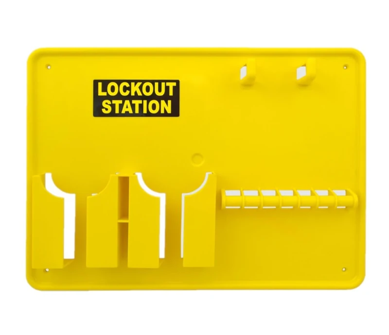 Lockout Tagout Station Board Holds Up To 7 Pieces Complete With Fixing Screws H290 x W395 x D40mm