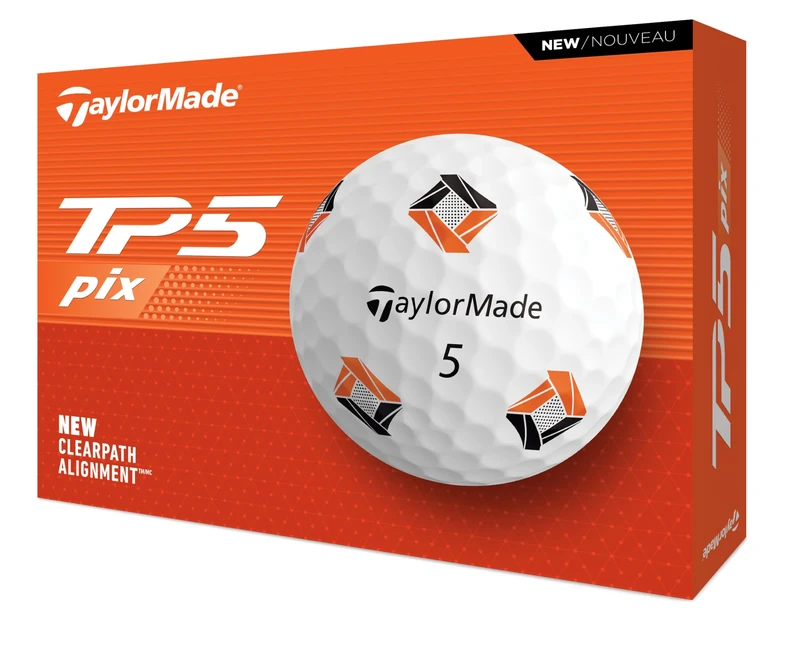 TaylorMade TM24 TP5 pix Golf Balls 12 Ball Pack White