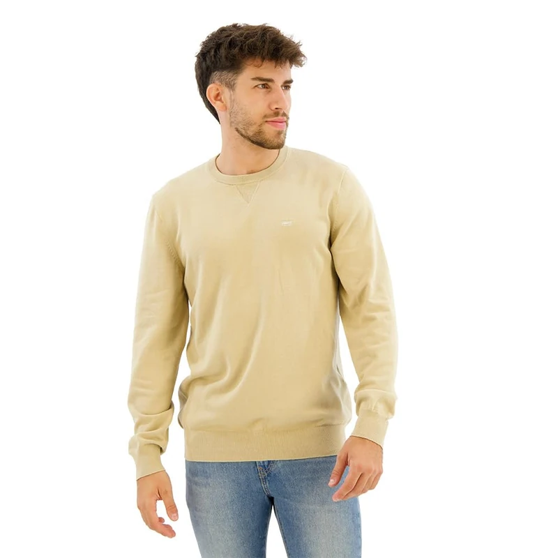 Levi's Men's Lightweight Hm Sweater Pullover, Safari, M