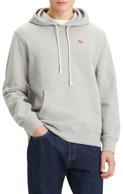 Levi's Men's The Original Hm Hoodie, Mid Tone Grey Heathe, L