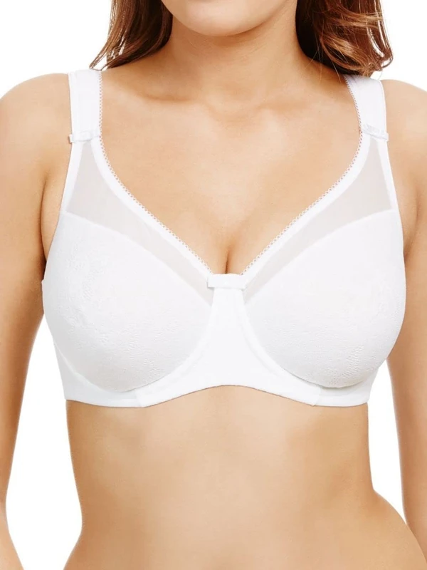 Berlei Beauty Lace Underwired Smoothing Bra White 42B