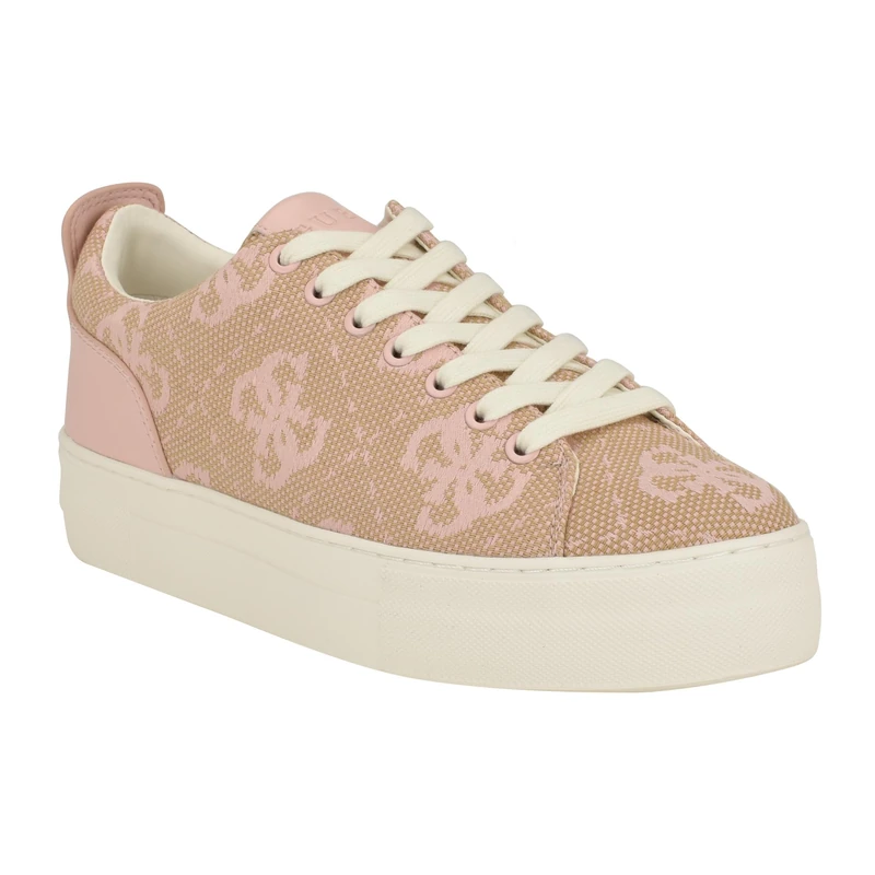 GUESS Women's Giaa6 Sneaker, Beige/Cameo 681, 5.5 UK