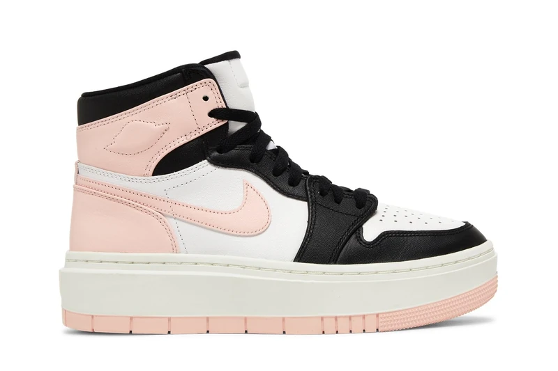 NIKE Women's 1 Elevate High Trainers, Black White Sail Atmosphere, 8 UK