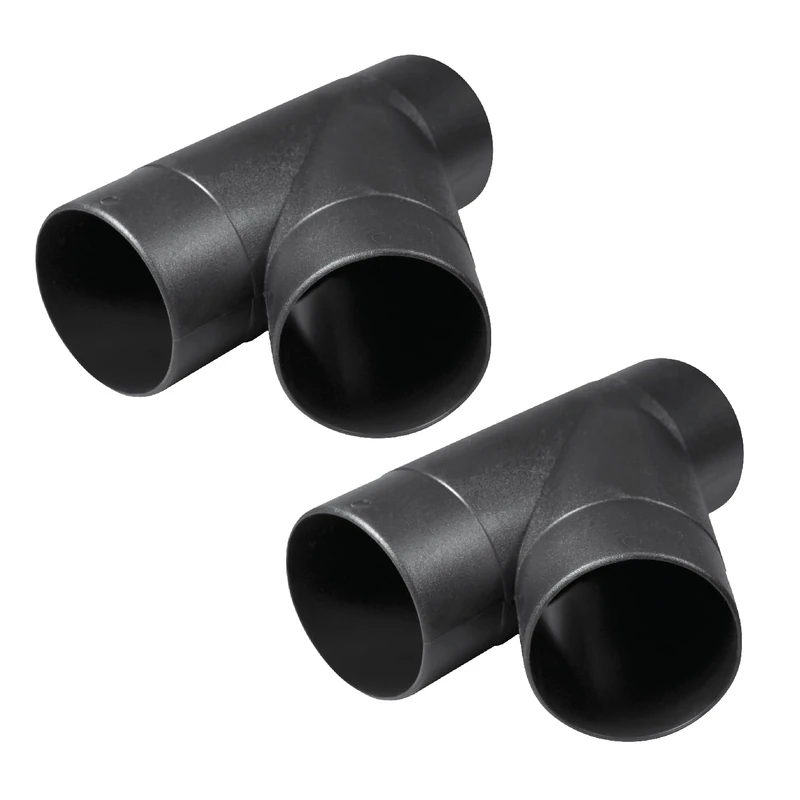 POWERTEC 70106-P2V 4-Inch Y-Fitting Dust Collection Hose Connector, 2 PK