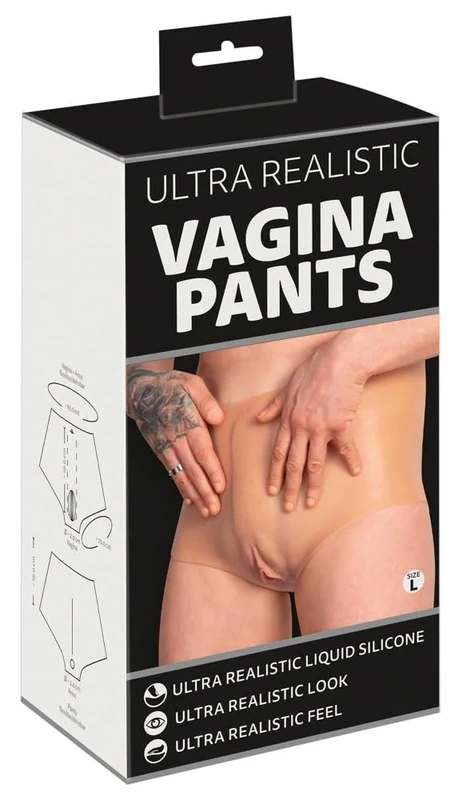 You2Toys Ultra Realistic Vagina Pants Skin Tones Light One Size