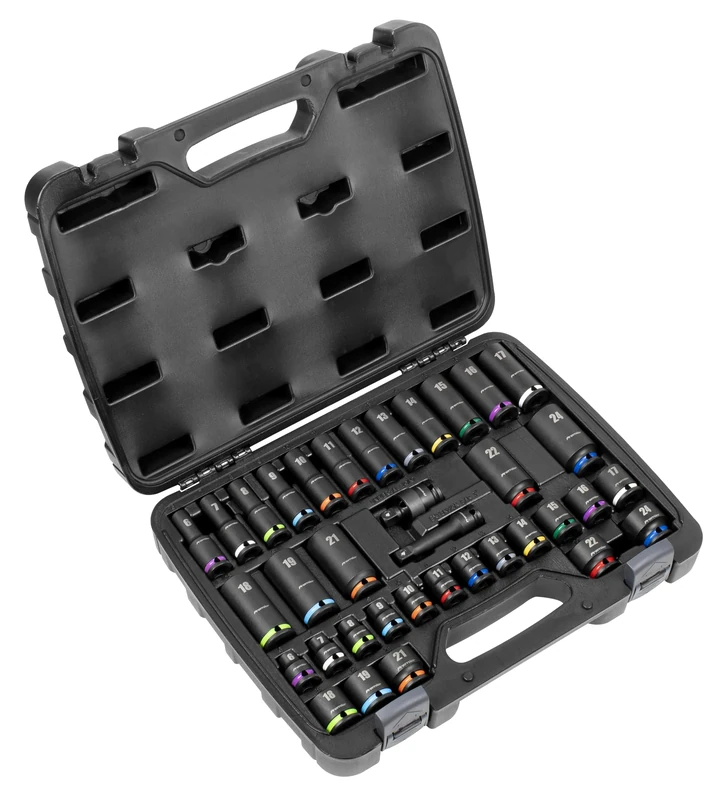 Sealey Premier 36pc 3/8" Sq Drive Impact Socket Set - Colour-Coded - AK5633M