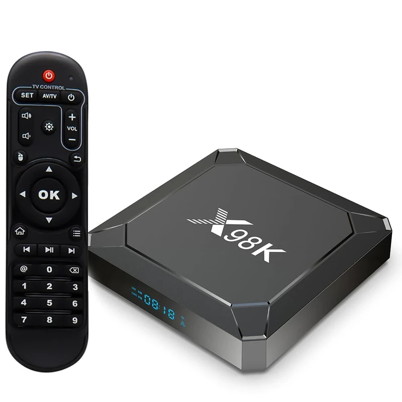 CHROX Android 13.0 TV Box, X98K Android Box 4GB RAM 32GB ROM RK3528A CPU Quad-Core BT 4.0/ 3D Ultra HD 4K/ H.265/ 100M LAN/USB 3.0 Smart TV Box,4GB+32GB