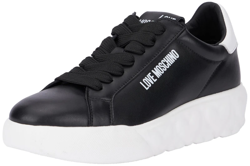 Love Moschino Sneakers Women Black White 3.5 UK