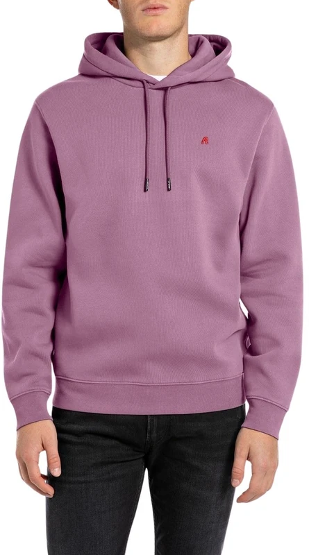 Replay Men's Hoodie, 466 Amethist, M