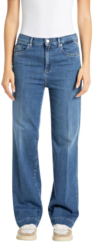 Replay Women's Melja Jeans, 009 Medium Blue, 26W x 30L