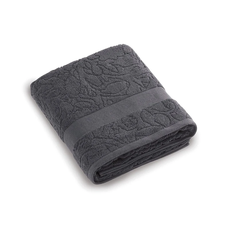 Pure Cotton - Set of 2 Towels & 2 Bath Sheets - Combed Cotton Terry Cloth - Standard 100 Oeko-TEX - Washable 40°C - 2 x 50 x 100 cm / 2 x 70 x 140 cm - Dark Grey