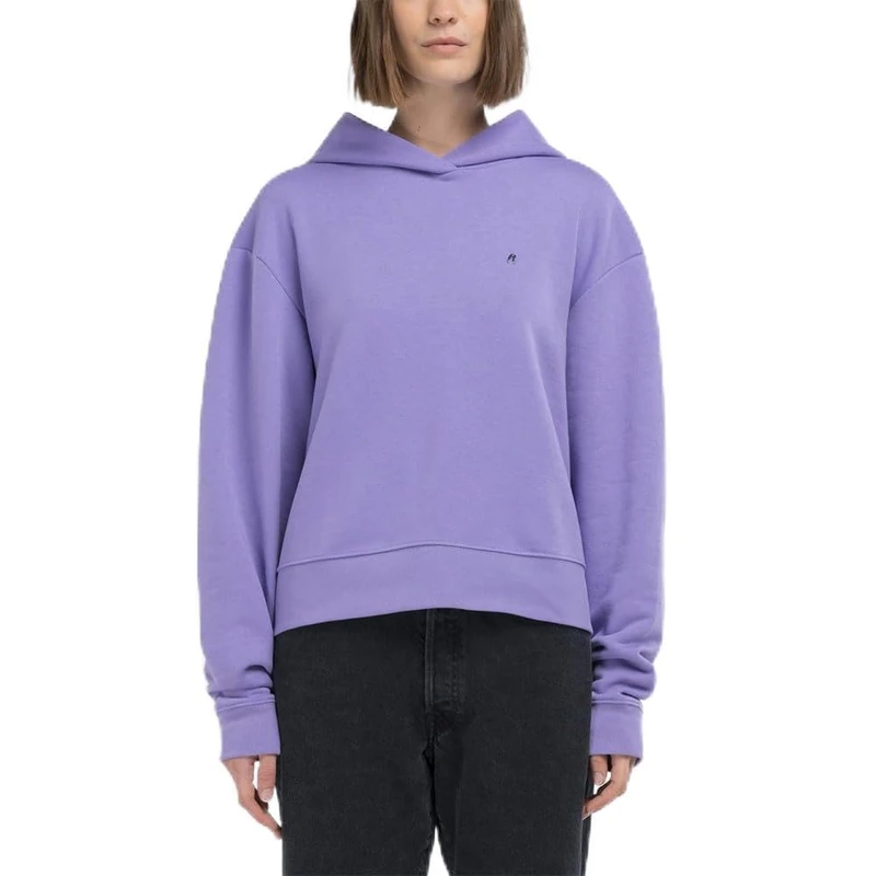 Replay Women's W3711 Hooded Sweatshirt, 472 Lavender, XS