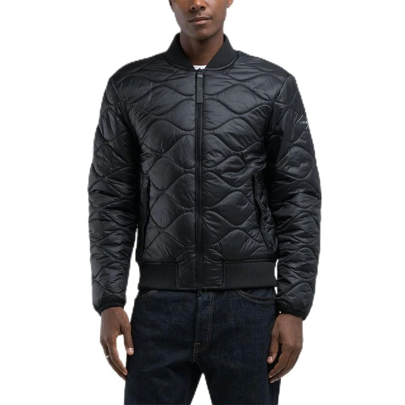 Replay Men's M8400 Blouson, 098 Black, L