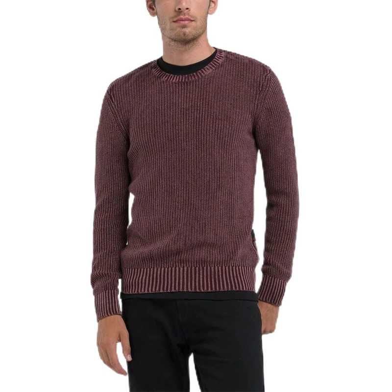 Replay Men's Uk4469 Sweater, 278 Plum, XXXL
