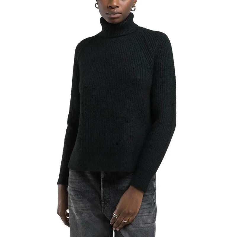 Replay Women's Dk3306 Sweater, 098 Black, XXS