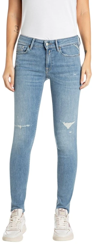 REPLAY Adult WH689 New Luz Jeans, Medium Blue 009-5, 29W / 32L