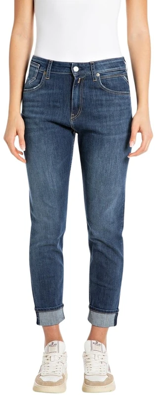 REPLAY Damen Jeans Marty Boyfit, Blau (Medium Blue 009-4), 27W / 28L - Image 1