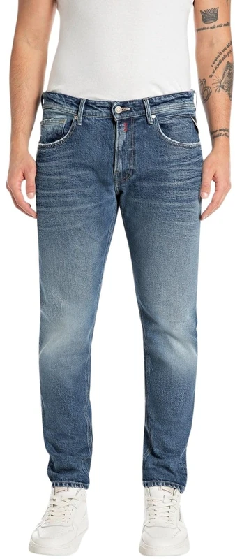REPLAY Adult M1008 Willbi Original Jeans, Medium Blue 009-1, 28W / 32L