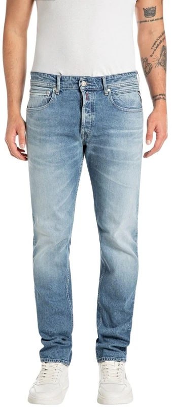 REPLAY Adult MA972 Grover Original Jeans, Medium Blue 009-4, 31W / 30L