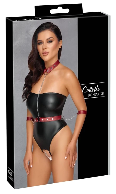 Cottelli Bondage Women Body Black/Red M