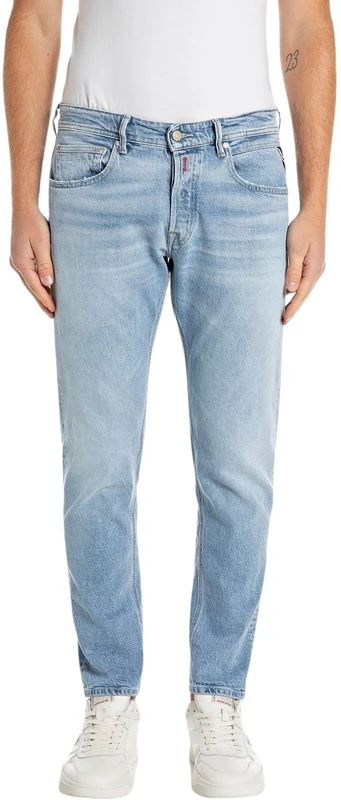 REPLAY Herren Jeans Willbi Regular-Fit Original, Blau (Light Blue 010), 30W / 32L