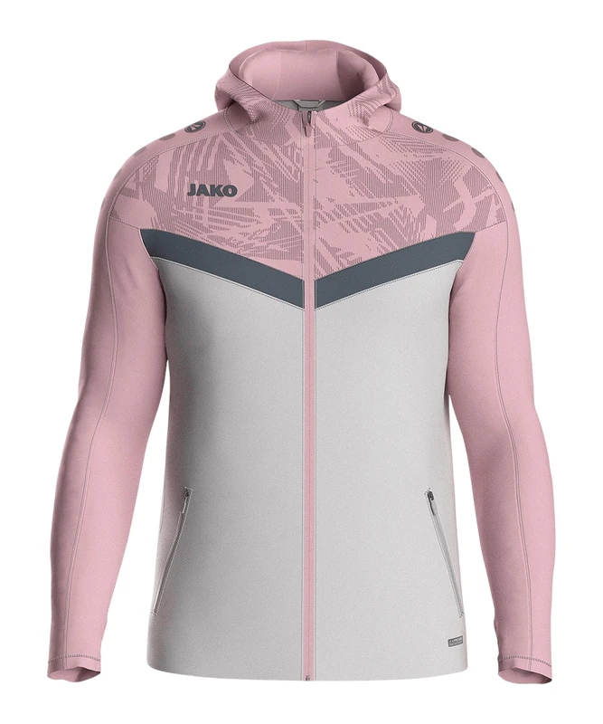 JAKO ICONIC Hooded Jacket - Zipper Hoodie Women's Comfortable Sweat Jacket with Keep Dry Function Made from 100% Recycled Polyester